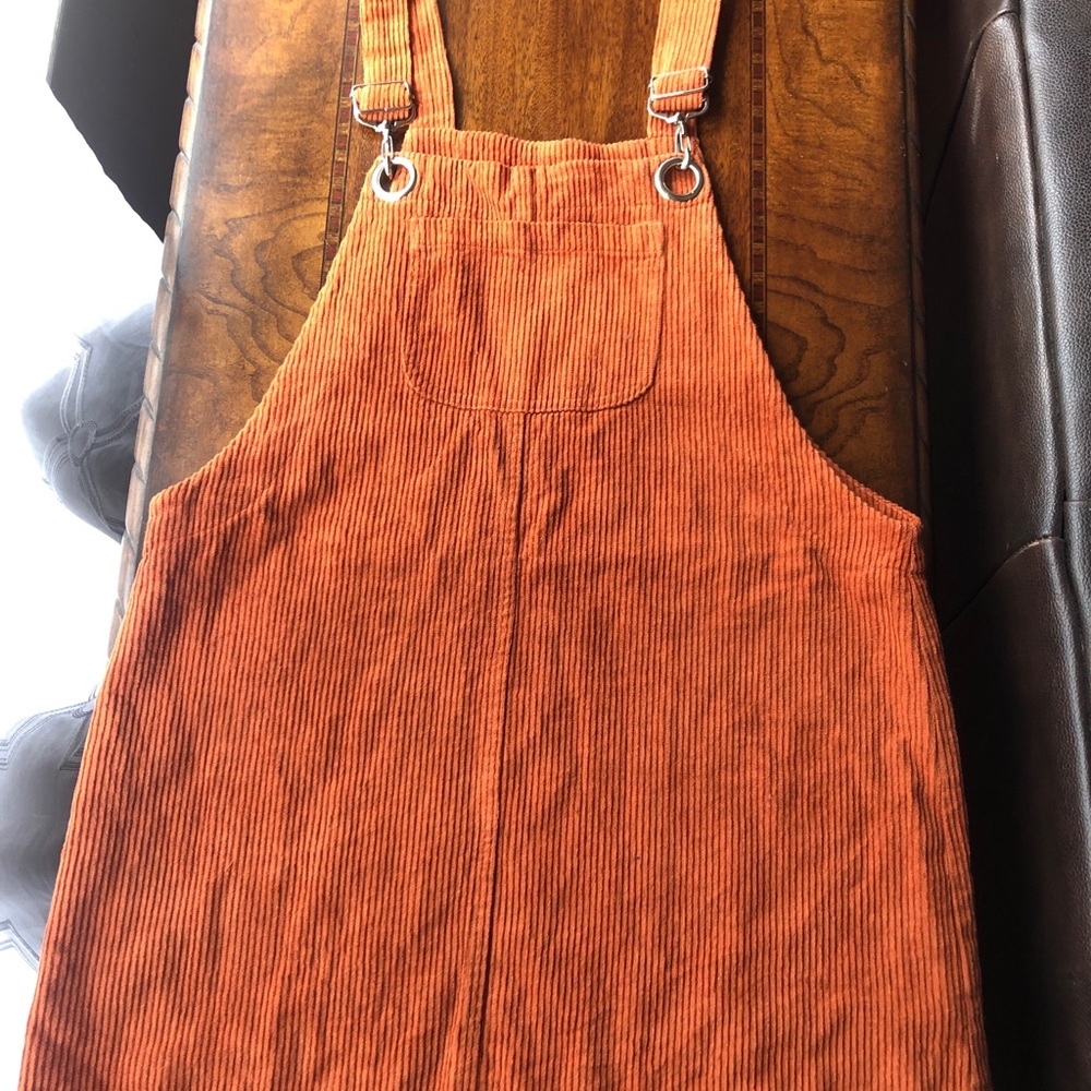 Forever 21 corduroy overall dress